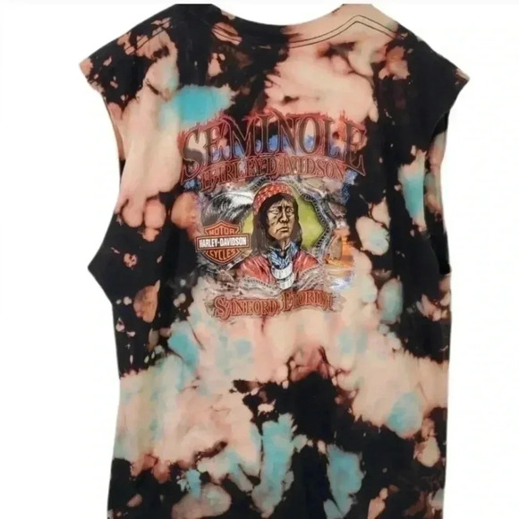 HARLEY Davidson reverse tiedye tank. Size 2x. Unisex - Picture 1 of 9